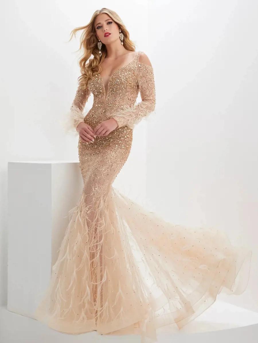 Model wearing a Madison James prom dress
