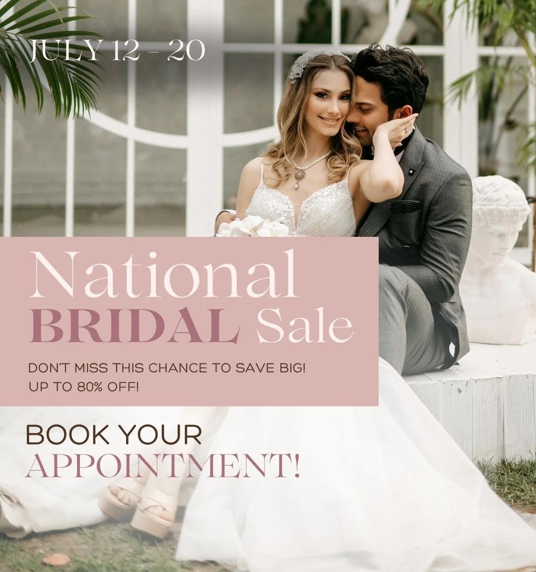 National Bridal Sale mobile banner